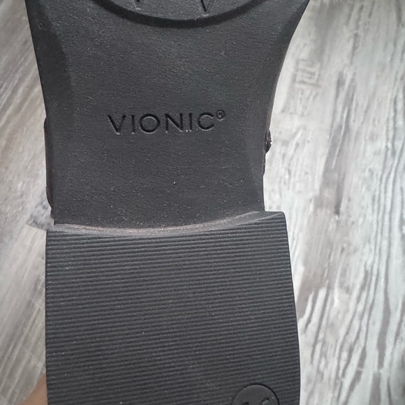 Vionic Holden Thea Ankle Waterproof Leather Upper Zip Ankle Boot Brown Size 6.5 - Picture 8 of 12